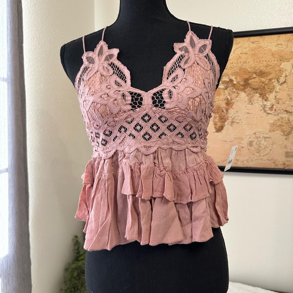 Free People Adella Cami in mauve